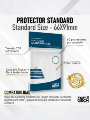 Protectores Esenciales Standard 66x91mm color Blanco X60
